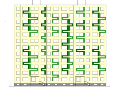 Rekonstrukce fasády panelového objektu Chodov